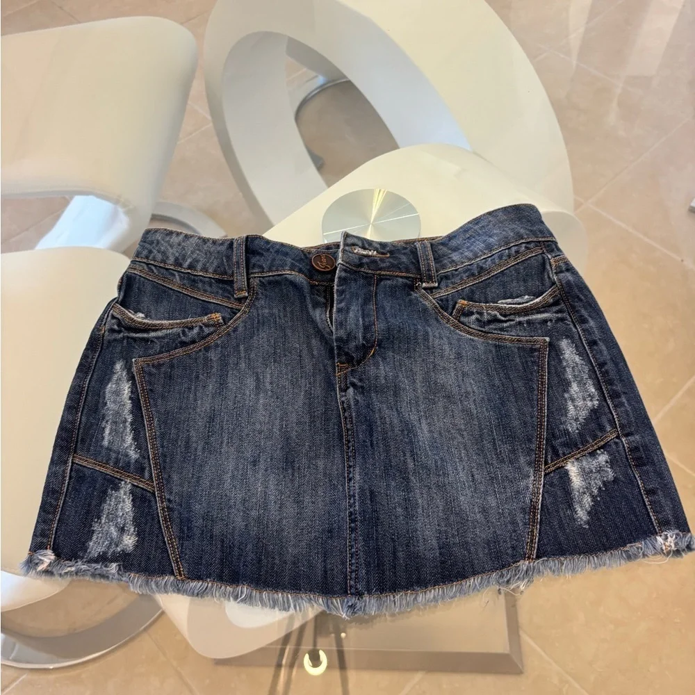 Denim Mini Skirt